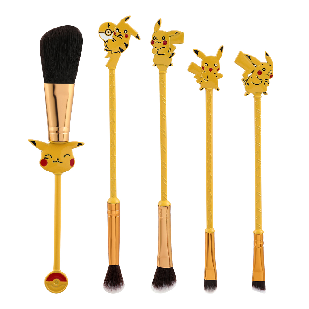 Cosplay Prop Kit - 5pcs/set Pokemon Pikachu Makeup Brushes Powder