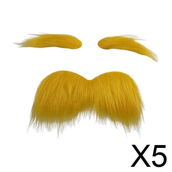 Cosplay Prop Kit - Novelty Stick on Fake Mustache Beard