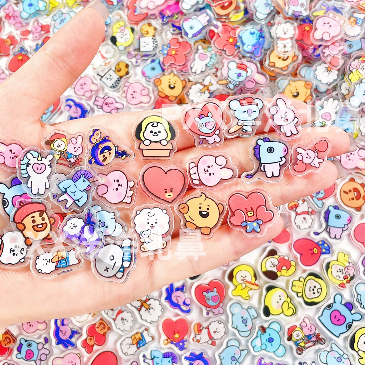 Cosplay Prop Diy - 100pcs BT21 BTS single-layer 2cm acrylic