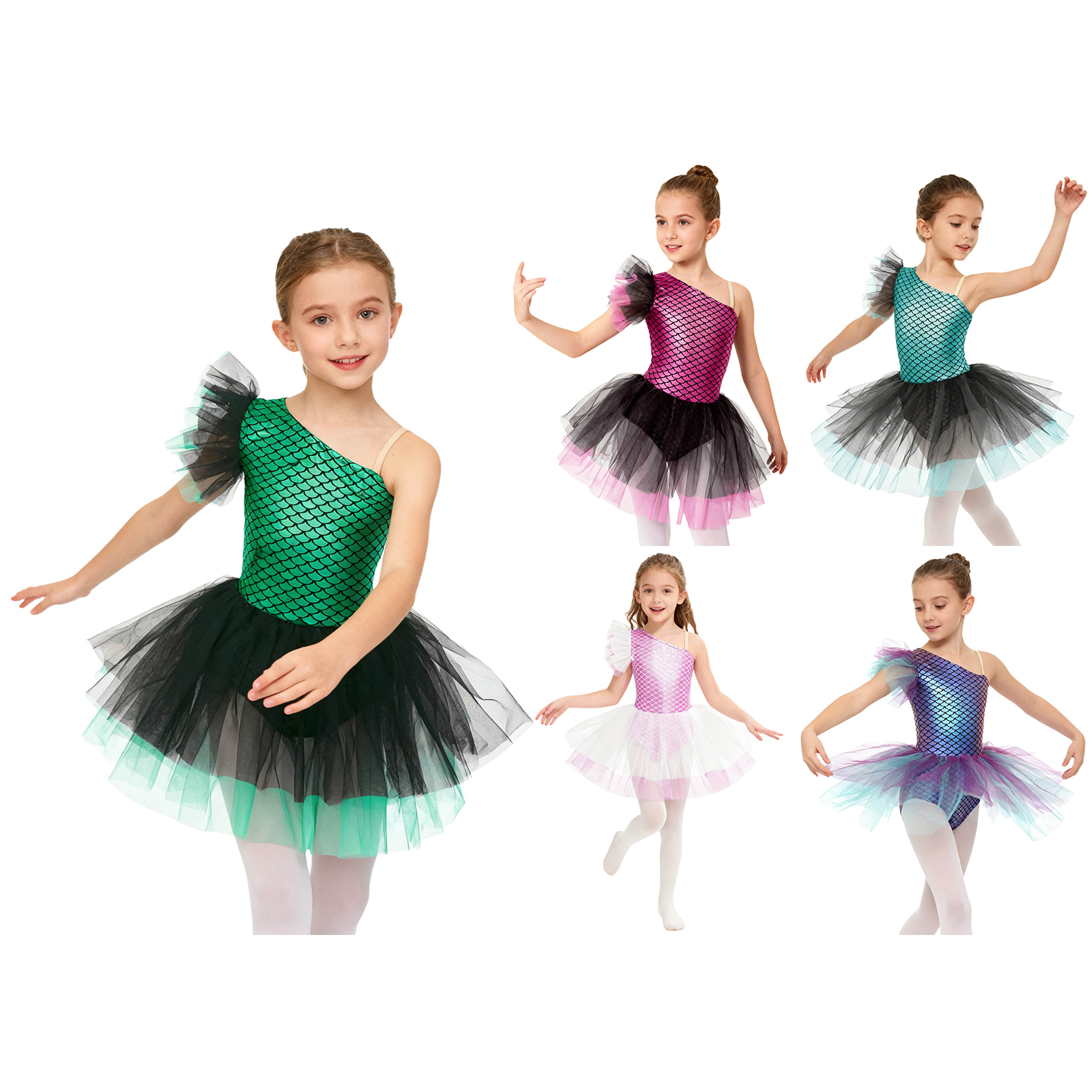 Kids Fish Scales Princess Gymn - Briar Cosplay Prop 评论和价格