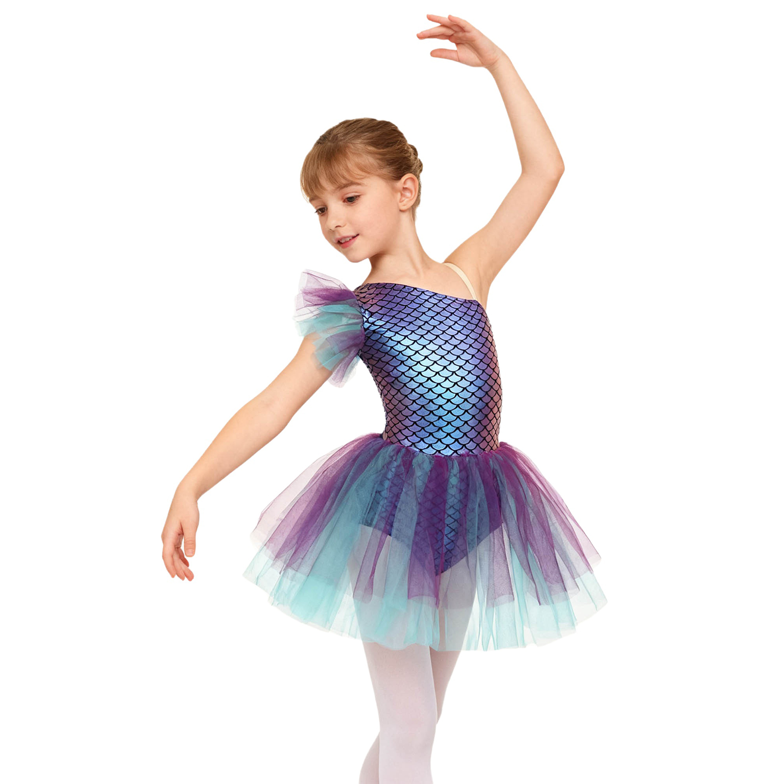 Kids Fish Scales Princess Gymn - Briar Cosplay Prop 评论和价格