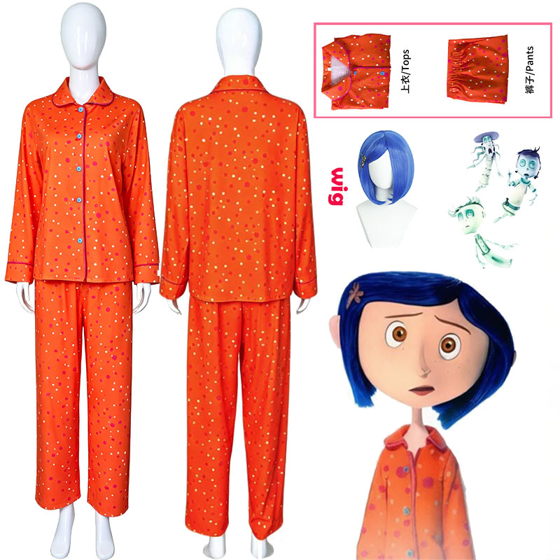 Movie Coraline Cosplay Pajamas - Cosplay Props 评论和价格