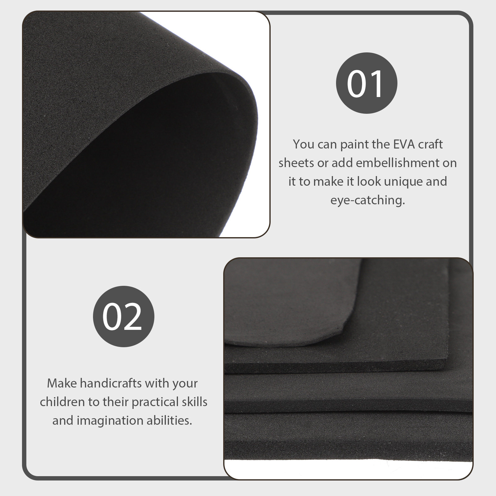 4Pcs Foam Board Sheets Eva Cra - Cosplay Prop Foam Board 评论和价格