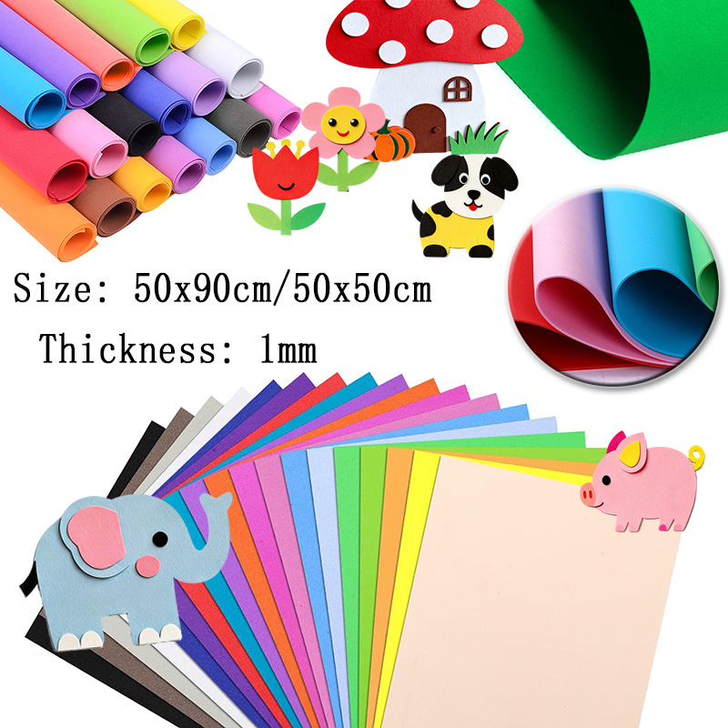 3/5/18pcs 1mm Thin Colorful EV - Eva Foam Sheet 评论和价格