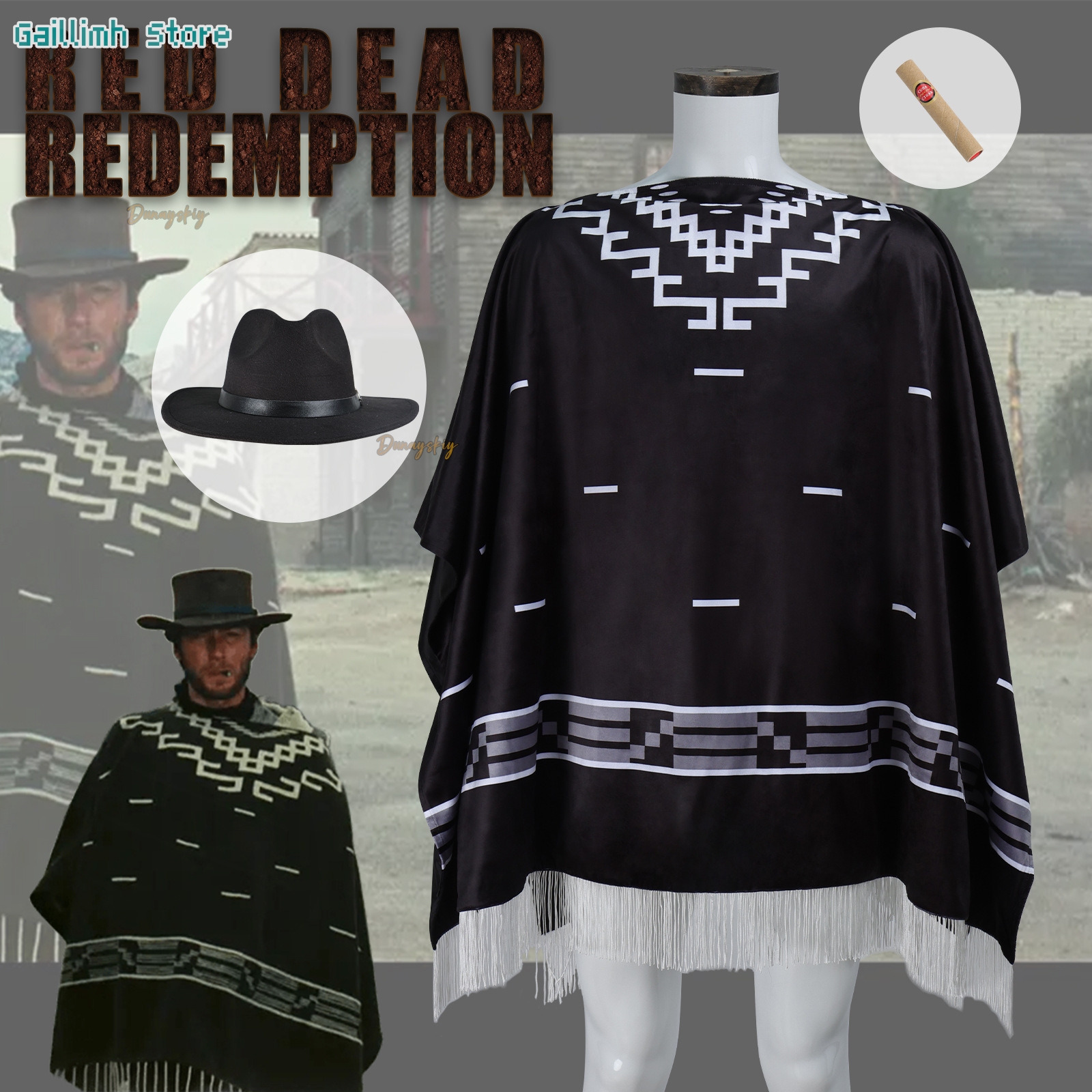 Movie Cosplay Clint Eastwood P - Free Cosplay Prop Patterns 评论和价格
