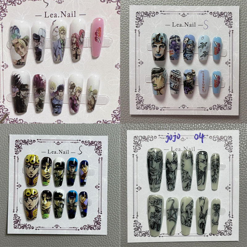 JOJO Nail Art Student Anime Ca - Cosplay Prop Diy 评论和价格