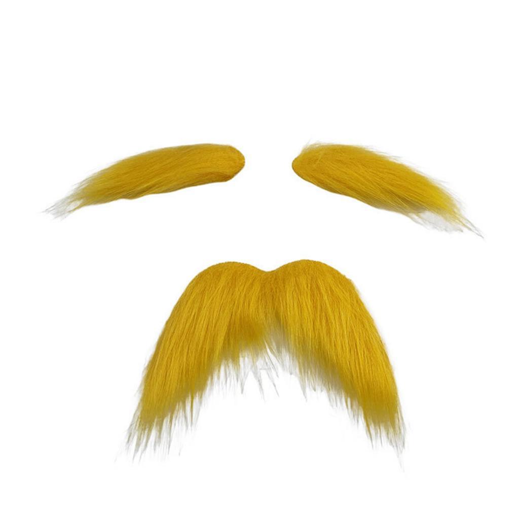 Novelty Stick on Fake Mustache - Cosplay Prop Kit 评论和价格