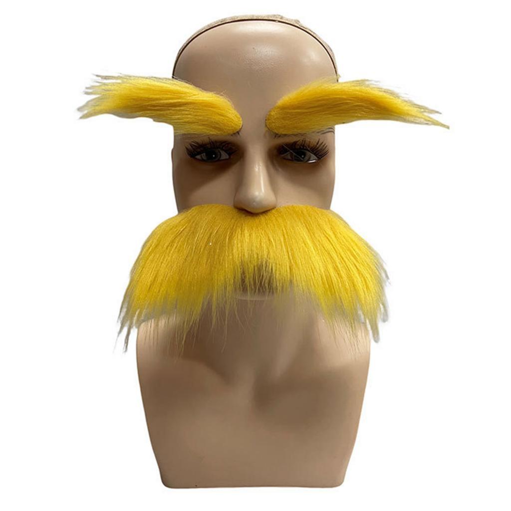 Halloween Fake Mustache Beard  - Cosplay Prop Kit 评论和价格
