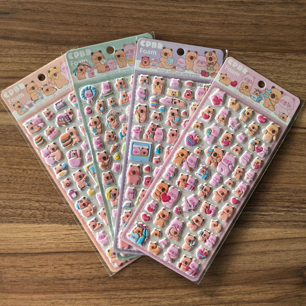 4 Sheets CPBB Cute Bear Pig Fo - Eva Foam Sheet 评论和价格