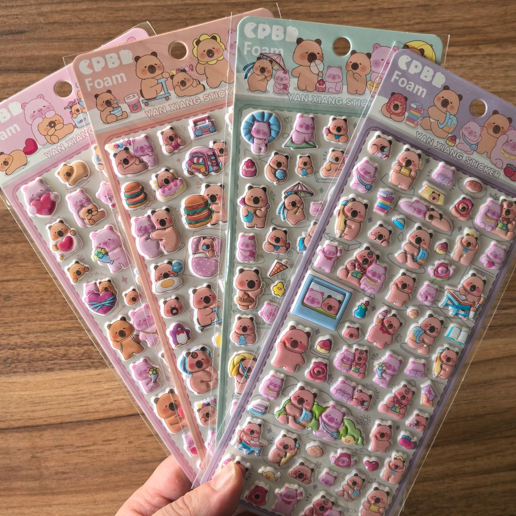 4 Sheets CPBB Cute Bear Pig Fo - Eva Foam Sheet 评论和价格