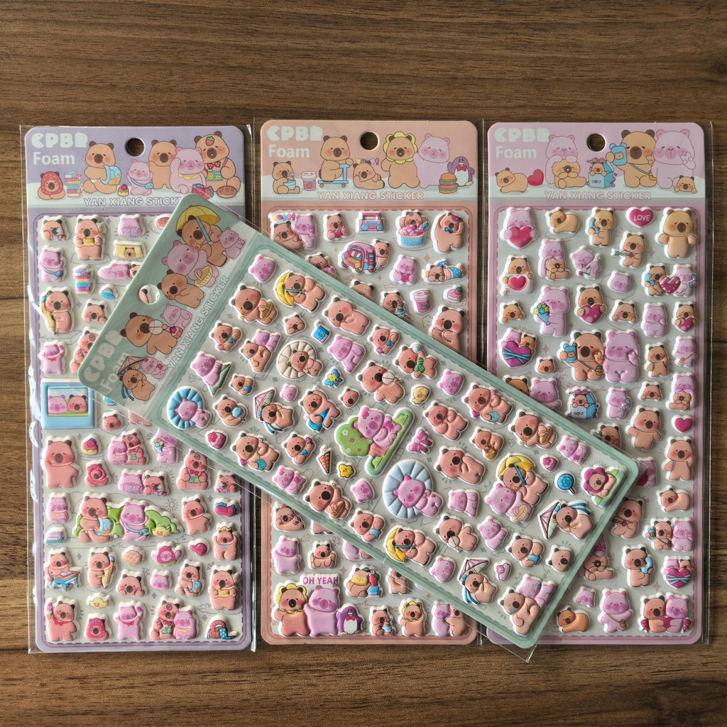 4 Sheets CPBB Cute Bear Pig Fo - Eva Foam Sheet 评论和价格