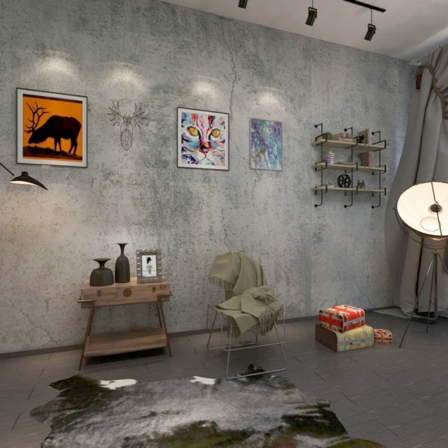 6M Cement Grey Pvc Wallpaper S - Contact Cement Glue 评论和价格