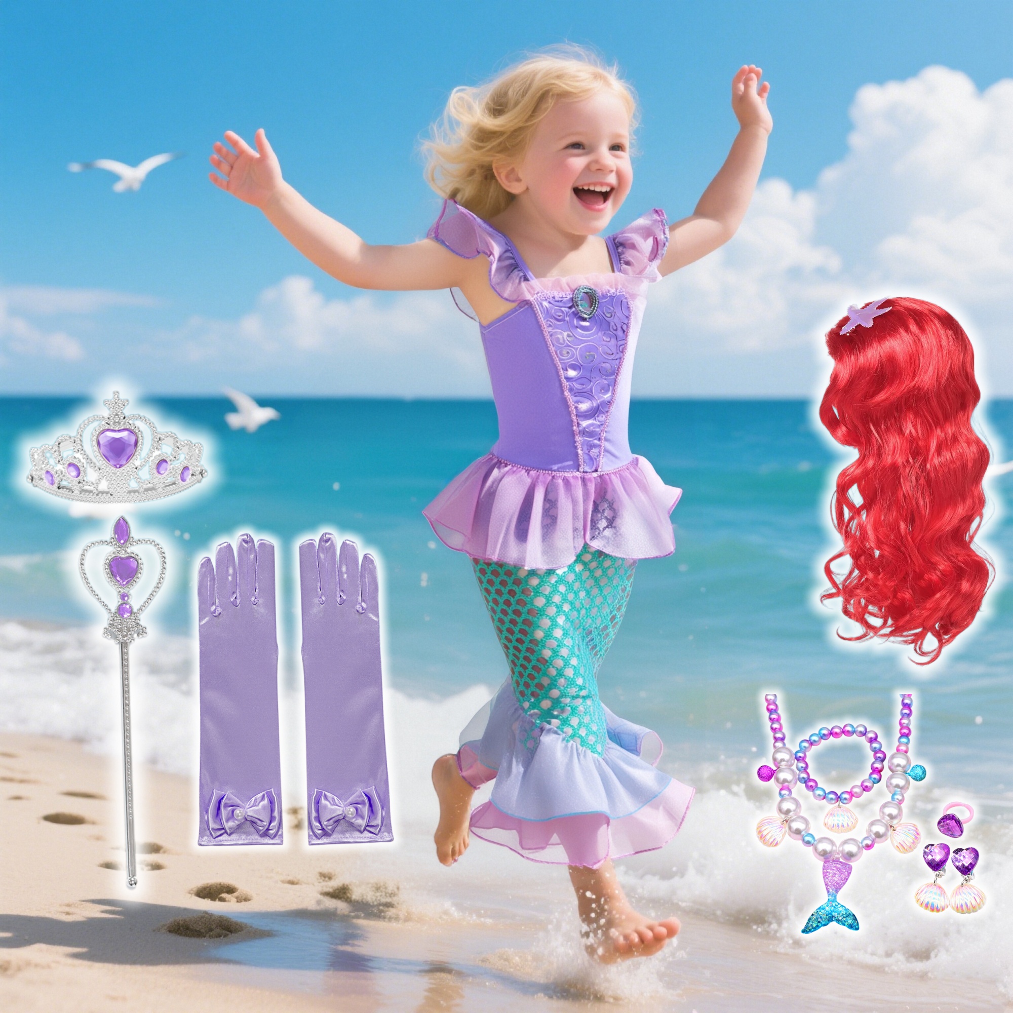 Summer Mermaid Birthday Party  - Briar Cosplay Prop 评论和价格