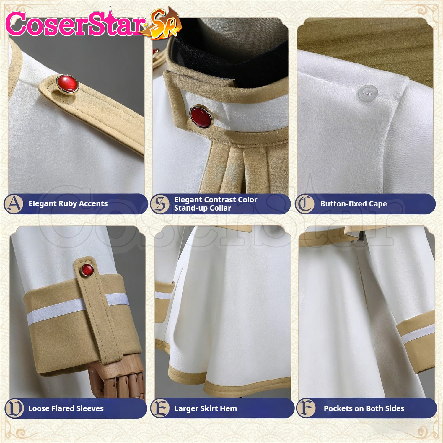 CoserStar-SR Anime Frieren Bey - Frieren Cosplay Prop 评论和价格